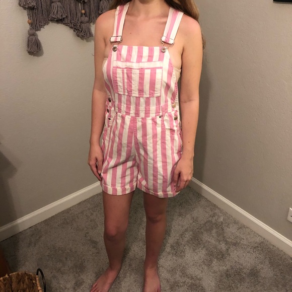 Overalls/jumper striped Vintage